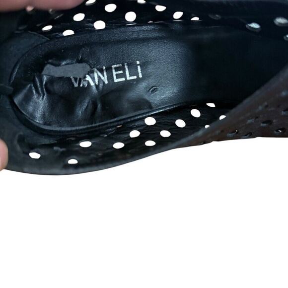 Vaneli Van Eli Womens High Heel Peep Toe Ankle Bootie Laser Cut Outs Leather 7 - Picture 13 of 16